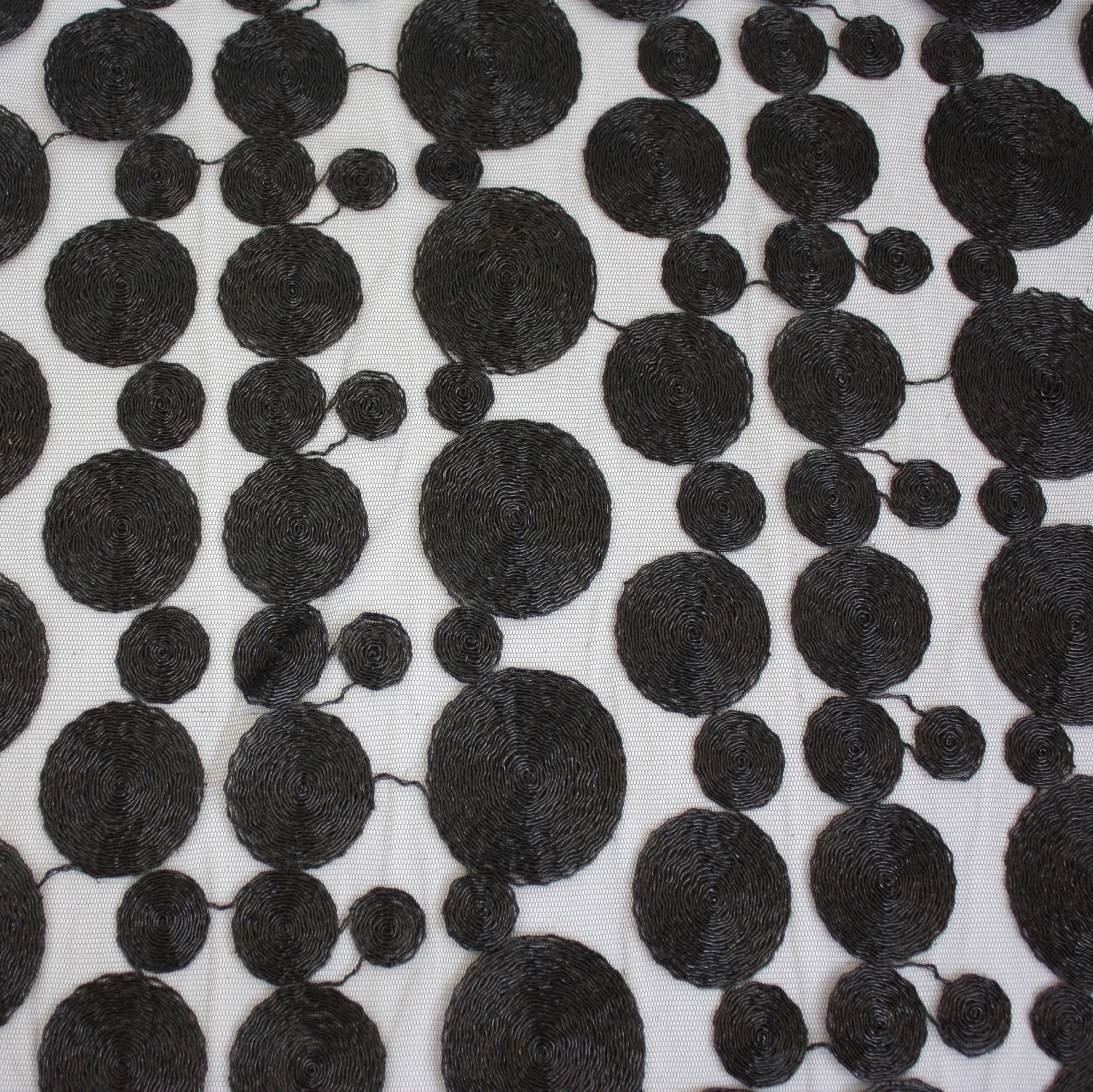 Black Metallic Coins Table Linen Rentals Tablecloth